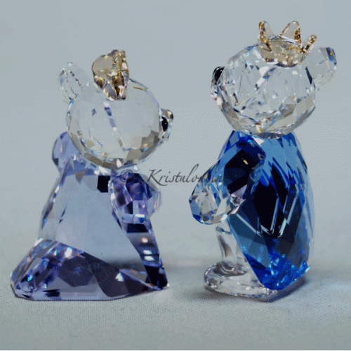 置物 SWAROVSKI KRIS BEAR PRINCE&PRINCESS Swarovski Kristal Lovlots Kris Beren Prins en Prinses 5301569